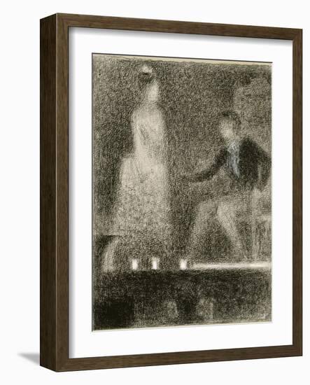 Scène de théâtre, la répétition-Georges Seurat-Framed Giclee Print