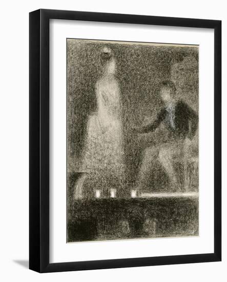 Scène de théâtre, la répétition-Georges Seurat-Framed Giclee Print