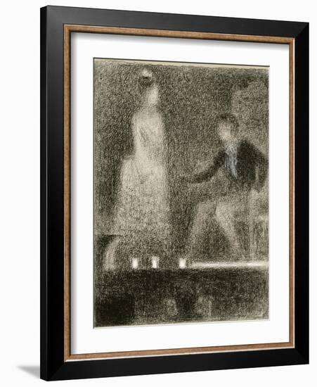 Scène de théâtre, la répétition-Georges Seurat-Framed Giclee Print