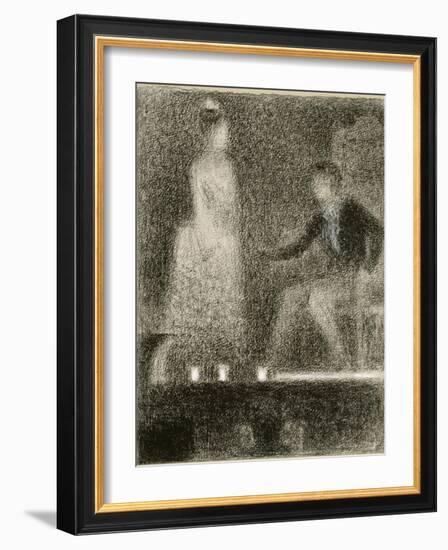 Scène de théâtre, la répétition-Georges Seurat-Framed Giclee Print