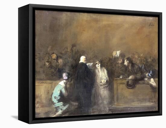 Scene de Tribunal-Jean Louis Forain-Framed Premier Image Canvas