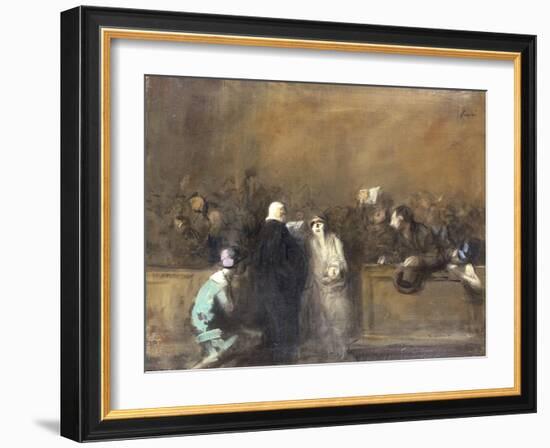 Scene de Tribunal-Jean Louis Forain-Framed Giclee Print