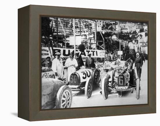 Scene During Practice for the Monaco Grand Prix, 1929-null-Framed Premier Image Canvas