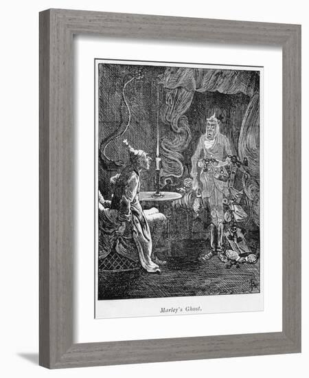 Scene from a Christmas Carol by Charles Dickens, 1843-null-Framed Giclee Print