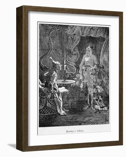 Scene from a Christmas Carol by Charles Dickens, 1843-null-Framed Giclee Print