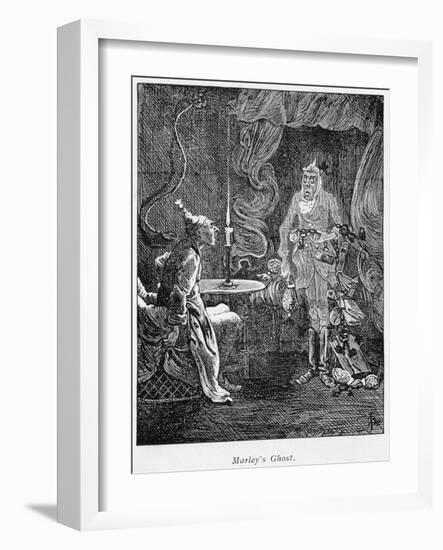 Scene from a Christmas Carol by Charles Dickens, 1843-null-Framed Giclee Print