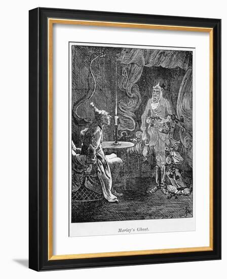 Scene from a Christmas Carol by Charles Dickens, 1843-null-Framed Giclee Print