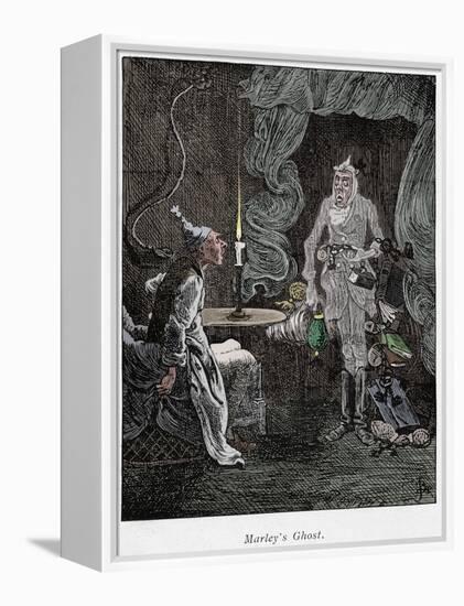 Scene from A Christmas Carol by Charles Dickens, 1843-Unknown-Framed Premier Image Canvas