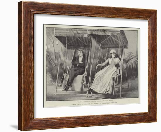 Scene from A Million of Money, at Drury-Lane Theatre-H. Saunders-Framed Giclee Print
