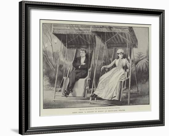 Scene from A Million of Money, at Drury-Lane Theatre-H. Saunders-Framed Giclee Print