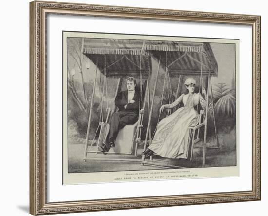 Scene from A Million of Money, at Drury-Lane Theatre-H. Saunders-Framed Giclee Print