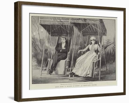 Scene from A Million of Money, at Drury-Lane Theatre-H. Saunders-Framed Giclee Print