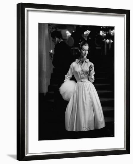 Scene from a Private Fashion Show-Nina Leen-Framed Photographic Print