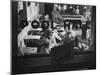 Scene from a Small Town Pool Hall, with People Just Hanging Out and Relaxing-Loomis Dean-Mounted Photographic Print