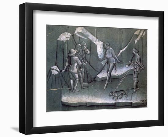 Scene from a Story of Chivalry, C1400-null-Framed Giclee Print