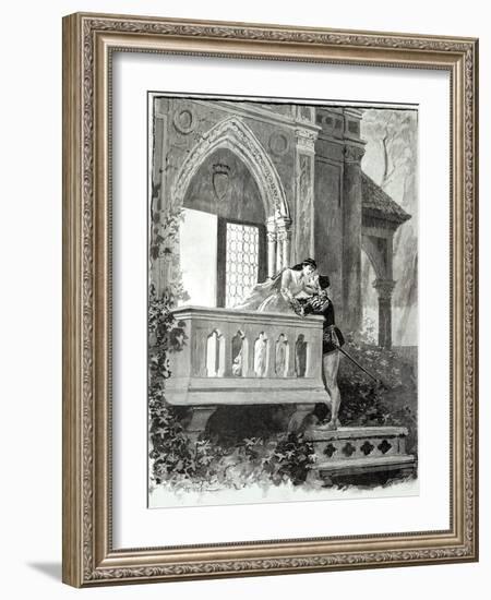 Scene from Act II of Romeo and Juliet, Performed at the Theatre National de L'Opera, 1888-Paul Destez-Framed Giclee Print