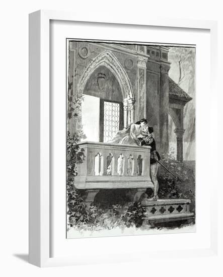Scene from Act II of Romeo and Juliet, Performed at the Theatre National de L'Opera, 1888-Paul Destez-Framed Giclee Print