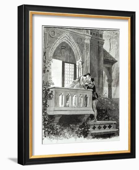 Scene from Act II of Romeo and Juliet, Performed at the Theatre National de L'Opera, 1888-Paul Destez-Framed Giclee Print