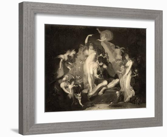 Scene from Act IV, Scene I of a Midsummer Nights Dream by William Shakespeare (1564-1616)…-Henry Fuseli-Framed Giclee Print