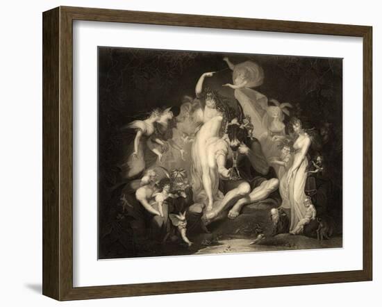 Scene from Act IV, Scene I of a Midsummer Nights Dream by William Shakespeare (1564-1616)…-Henry Fuseli-Framed Giclee Print