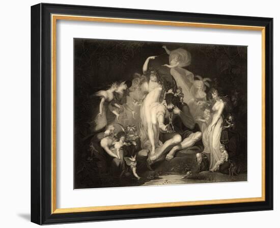 Scene from Act IV, Scene I of a Midsummer Nights Dream by William Shakespeare (1564-1616)…-Henry Fuseli-Framed Giclee Print