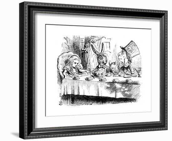 Scene from Alice's Adventures in Wonderland by Lewis Carroll, 1865-John Tenniel-Framed Giclee Print