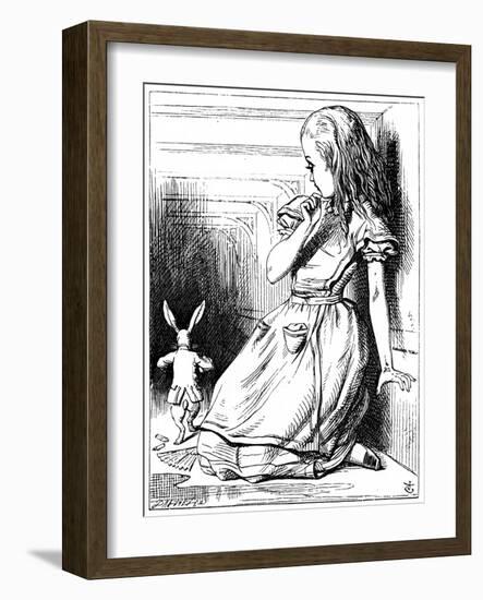 Scene from Alice's Adventures in Wonderland by Lewis Carroll, 1865-John Tenniel-Framed Giclee Print