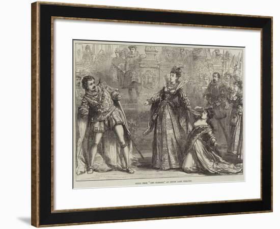 Scene from Amy Robsart, at Drury Lane Theatre-David Henry Friston-Framed Giclee Print