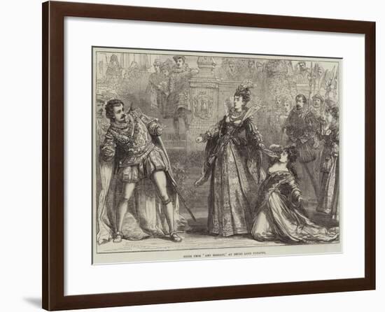 Scene from Amy Robsart, at Drury Lane Theatre-David Henry Friston-Framed Giclee Print