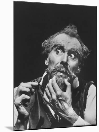 Scene from an Off Broadway Production of "Man of La Mancha"-Henry Groskinsky-Mounted Premium Photographic Print