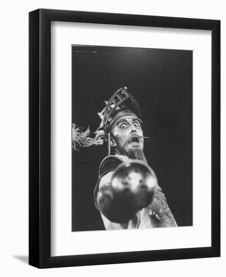 Scene from an Off Broadway Production of "Man of La Mancha"-Henry Groskinsky-Framed Photographic Print