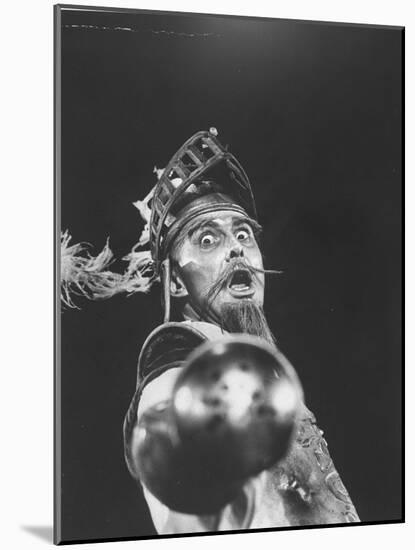 Scene from an Off Broadway Production of "Man of La Mancha"-Henry Groskinsky-Mounted Photographic Print