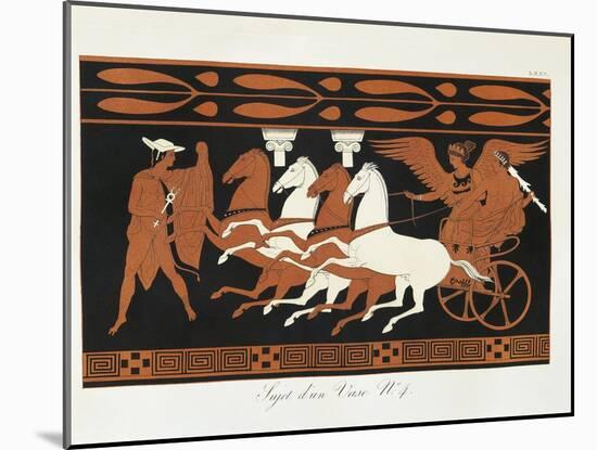 Scene from Ancient Greek Vase with Heracles on a Quadriga Driven by Nike-null-Mounted Giclee Print