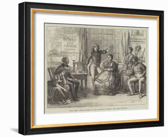 Scene from Apple Blossoms, at the Vaudeville Theatre, Old Baggs Lecturing-David Henry Friston-Framed Giclee Print