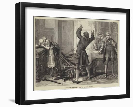 Scene from Arkwright's Wife, at the Globe Theatre-David Henry Friston-Framed Giclee Print