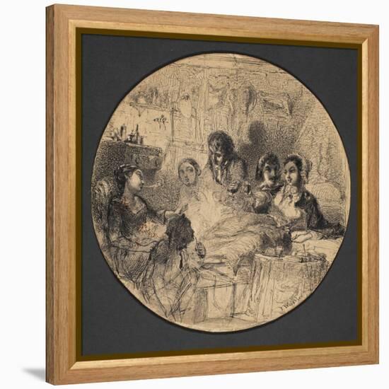 Scene from Bohemian Life, 1855-57-James Abbott McNeill Whistler-Framed Premier Image Canvas