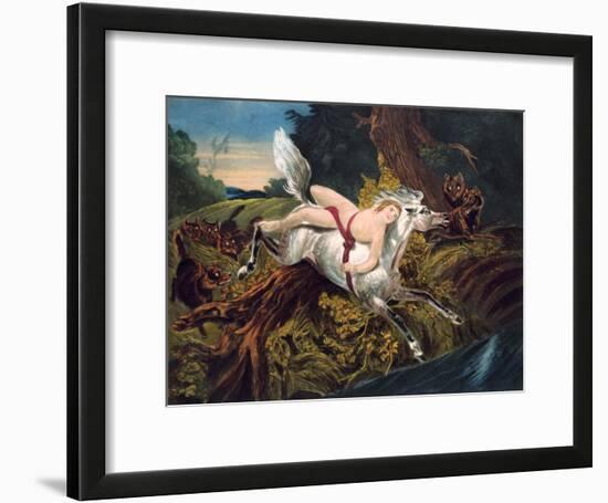 Scene from Byron's Poem Mazeppa, C1820-null-Framed Giclee Print