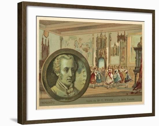 Scene from Carl Maria Von Weber's Opera Der Freischutz-null-Framed Giclee Print