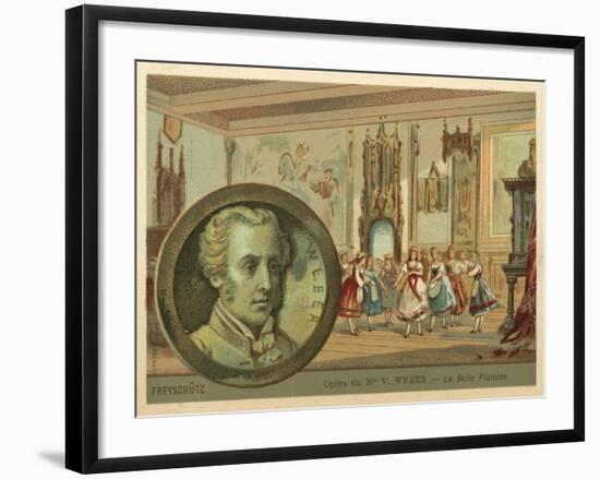 Scene from Carl Maria Von Weber's Opera Der Freischutz-null-Framed Giclee Print