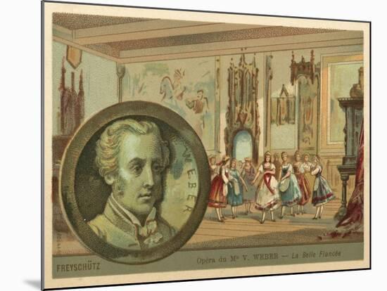 Scene from Carl Maria Von Weber's Opera Der Freischutz-null-Mounted Giclee Print