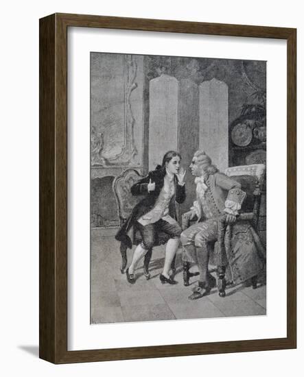 Scene from Comedy Loving Servant-Carlo Goldoni-Framed Giclee Print