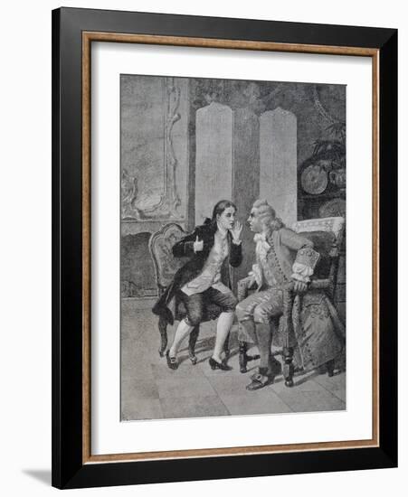 Scene from Comedy Loving Servant-Carlo Goldoni-Framed Giclee Print