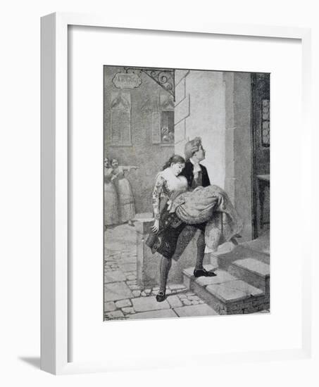 Scene from Comedy Women's Gossip-Carlo Goldoni-Framed Giclee Print