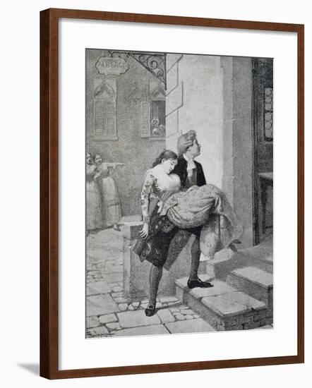 Scene from Comedy Women's Gossip-Carlo Goldoni-Framed Giclee Print