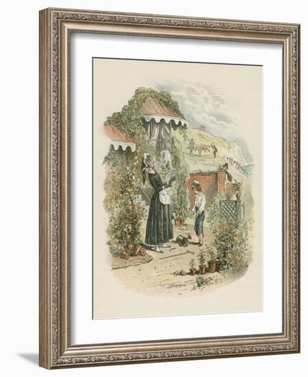 Scene from David Copperfield by Charles Dickens, 1849-1850-Hablot Knight Browne-Framed Giclee Print