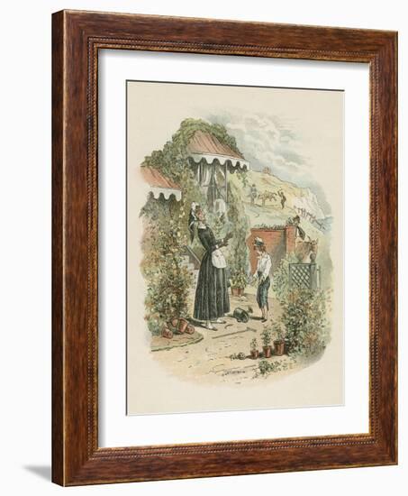 Scene from David Copperfield by Charles Dickens, 1849-1850-Hablot Knight Browne-Framed Giclee Print