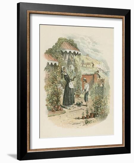 Scene from David Copperfield by Charles Dickens, 1849-1850-Hablot Knight Browne-Framed Giclee Print