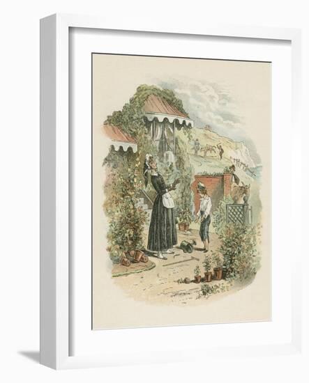 Scene from David Copperfield by Charles Dickens, 1849-1850-Hablot Knight Browne-Framed Giclee Print