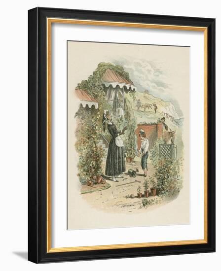 Scene from David Copperfield by Charles Dickens, 1849-1850-Hablot Knight Browne-Framed Giclee Print