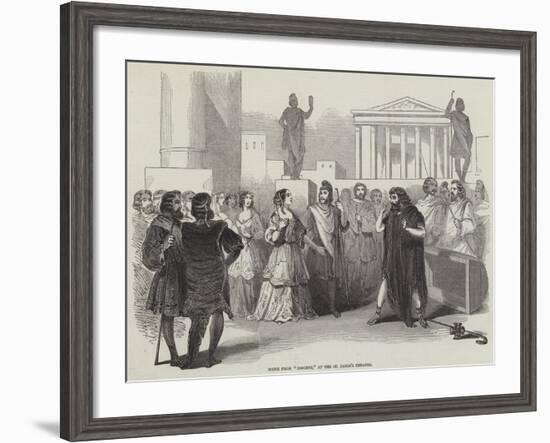 Scene from Diogene, at the St James's Theatre-null-Framed Giclee Print